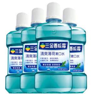 三金 西瓜霜薄荷味漱口水 500ml*4瓶 *3件
