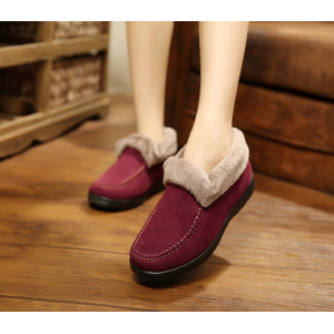 老北京加绒加厚雪地棉妈妈棉鞋