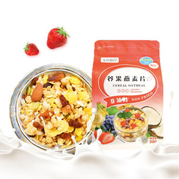 京东PLUS会员：五谷食尚 谷果燕麦片 300克 *2件