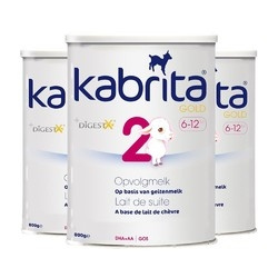 88VIP：Kabrita 佳贝艾特 婴幼儿配方羊奶粉 2段 800g 3罐装 *2件