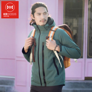 地球科学家 男 5K防水透湿 Polartec 200内胆 三合一冲锋衣 399元包邮