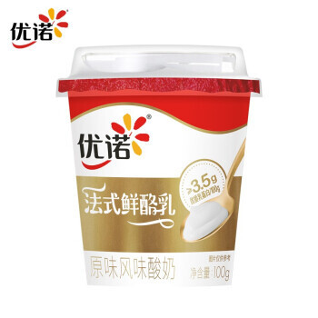 yoplait 优诺 法式鲜酪乳 原味风味发酵乳 100g*6杯 *10件