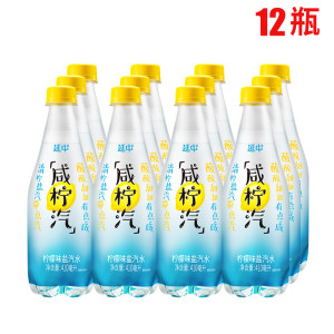 ​上海老牌 延中 咸柠汽 柠檬口味碳酸饮料 410ml*12瓶 21.9元抢先价