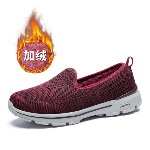 宋丹丹代言 健足乐 中老年秋冬加绒款 飞织老年鞋 88元包邮