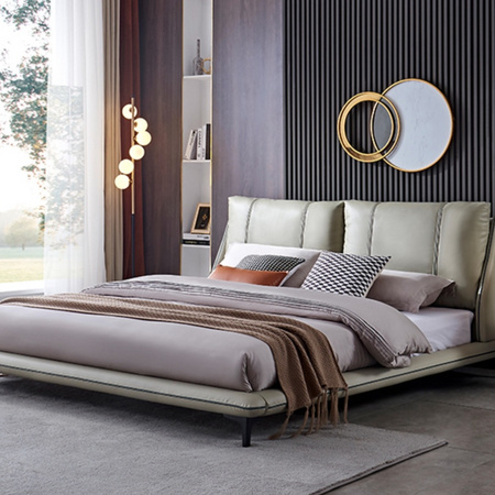 QuanU 全友 105181AK 头层牛皮双人床 180*200cm