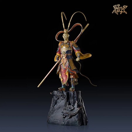 历史低价：铜师傅 黄铜大圣 全铜摆件（六小龄童至尊限量版）