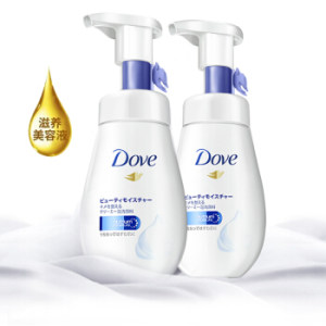 京东PLUS会员： Dove 多芬 润泽水嫩泡沫洁面乳 160ml*2件装（赠沐浴乳200ml+磨砂膏20g） *3件
