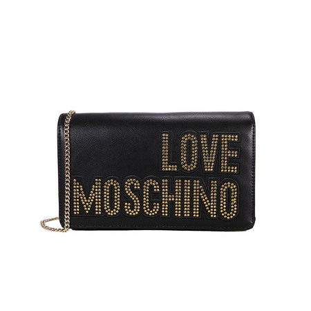 超值黑五、88VIP：LOVE MOSCHINO JC4091 女士logo单肩包
