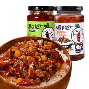 吉香居 暴下饭牛肉酱菜拌饭酱 250g*4 拍两件22.8元包邮
