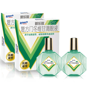 曼秀雷敦 新乐敦 复方门冬维甘滴眼液 13ml*2瓶 护眼抗疲劳