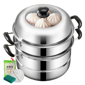 好佳品 28cm不锈钢蒸锅 适用多种灶具