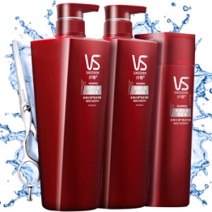 VS 沙宣 水润去屑洗发水套装（500ml*2+400ml） *2件