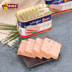 林家铺子 午餐肉罐头 200g*3罐 可见大肉粒