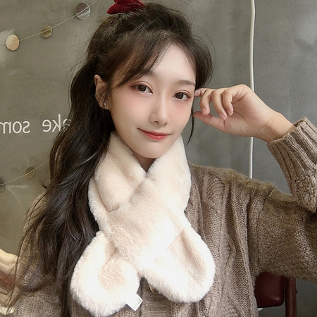 XHYH 保暖百搭毛绒围巾