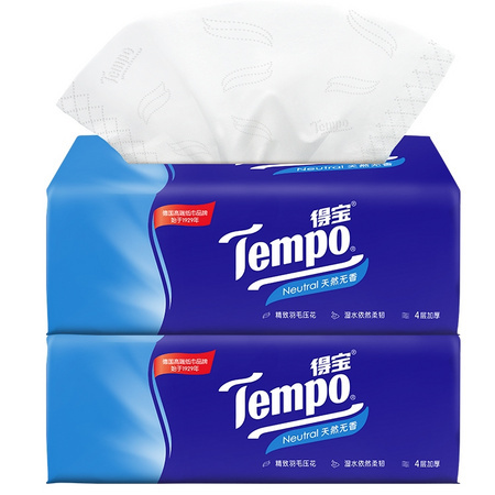 聚划算百亿补贴：Tempo 得宝 抽纸 4层*90抽*8包