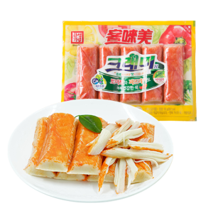 韩国原装进口 客唻美 0脂肪低卡路里 即食手撕仿蟹肉棒 90g*3袋