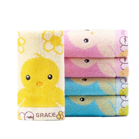 聚划算百亿补贴：grace 洁丽雅 儿童纯棉毛巾 5条装