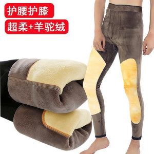 男士保暖裤冬款棉裤加绒加厚毛裤