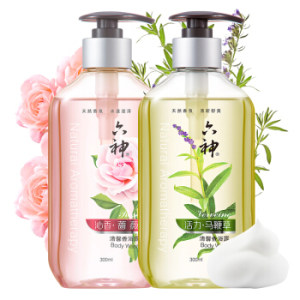 京东PLUS会员： 六神 香氛沐浴露 300ml*2 *3件 +凑单品