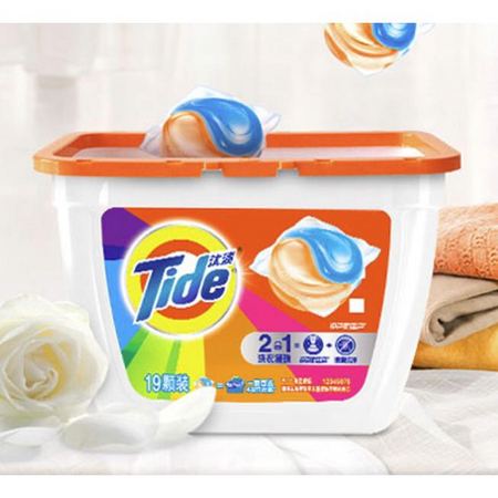聚划算百亿补贴：Tide 汰渍 护色防串色洗衣凝珠 19颗