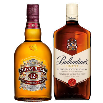 CHIVAS 芝华士 12年1000ml+ 百龄坛特醇1000ml