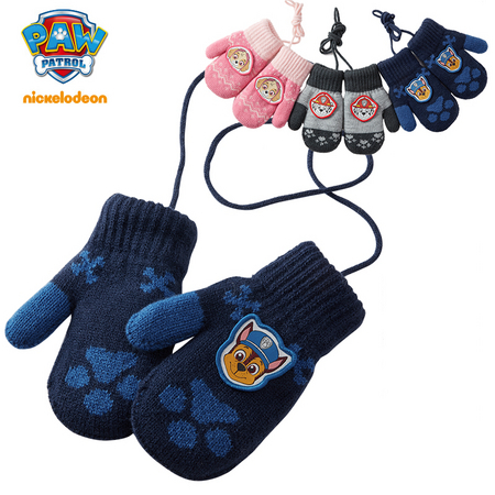 汪汪队 儿童加绒毛线手套