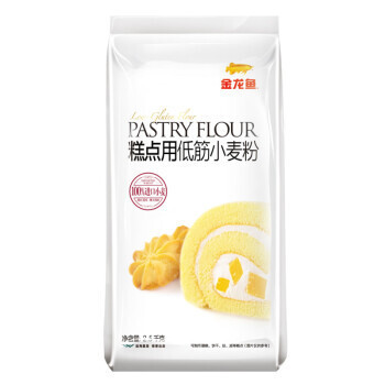 限地区：金龙鱼 糕点用低筋小麦粉 2.5kg *2件