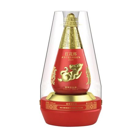 88VIP：LANGJIU 郎酒 53度 红花郎鼠年纪念酒 750ml