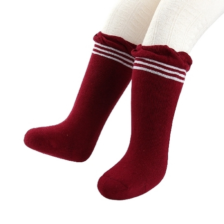 足迹熊 婴儿纯棉长筒袜