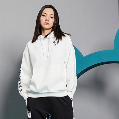 LI-NING 李宁 迪士尼联名系列 AWDCQ62 女士连帽卫衣
