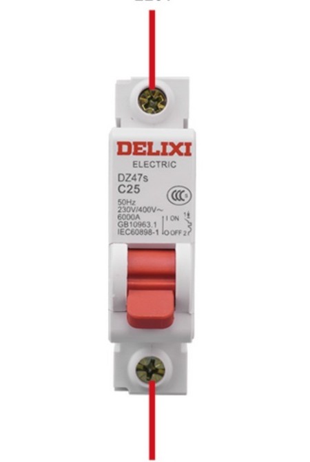 DELIXI ELECTRIC 德力西电气 空气开关家用断路器电闸 10A 1P