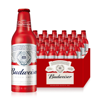 Budweiser 百威啤酒 百威红色经典铝瓶装 355ml*24瓶 *2件