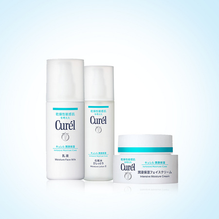 Curel 珂润 浸润保湿套装（2号化妆水150ml+乳液120ml+面霜50ml）