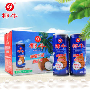 椰牛 海南新鲜生榨 果肉椰子汁 960ml*6罐