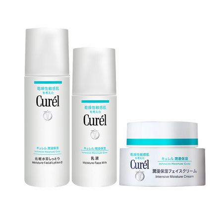Curel 珂润 浸润保湿套装（2号化妆水150ml+乳液120ml+面霜40ml）