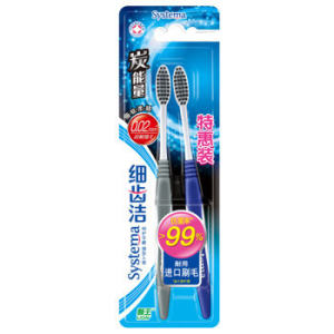 京东PLUS会员： LION 狮王 细齿洁 炭能量牙刷 2支装 *16件