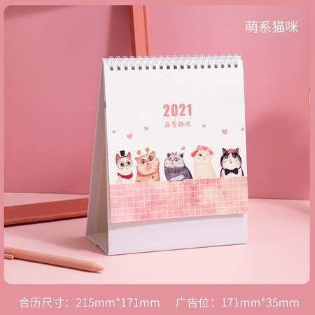 东柏 2021年创意简约文艺台历 竖款 215*171mm 多款可选