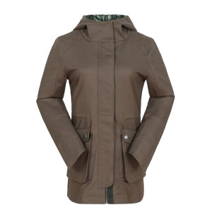 低于0.7折 地球科学家 女秋冬中长款连帽风衣 119元包邮