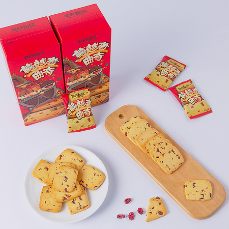三只松鼠 蔓越莓曲奇饼 100g