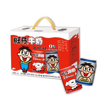 限地区： Want Want 旺旺 旺仔牛奶 6罐 +o泡果奶 2罐 *7件
