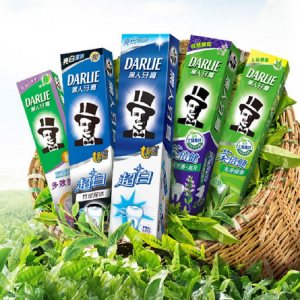 黑人 超白茶倍健牙膏套装136g*5支
