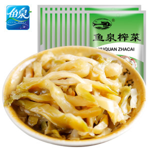 重庆特产 鱼泉脆香榨菜丝 80g*20 袋 脆嫩爽口 5万4.9好评