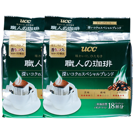 UCC 悠诗诗 滴滤式职人 (深厚浓郁) 18袋*2大包 共36杯