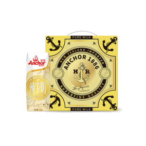 新西兰原装进口 安佳 全脂牛奶 258g*16盒