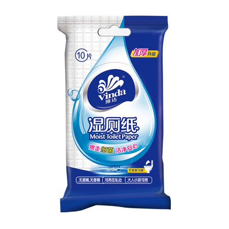 88VIP： Vinda 维达 湿厕纸 10片装