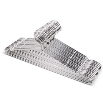 移动专享：Tianming 天鸣 不锈钢实心衣架 40cm 10个装