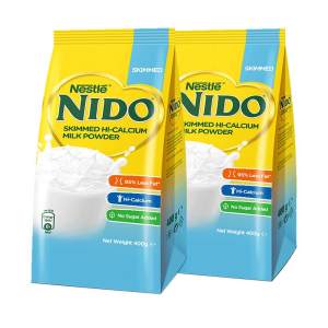 荷兰原装进口 雀巢 NIDO 脱脂高钙牛奶粉 400g*2袋