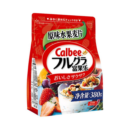 88VIP：Calbee 卡乐比 零食麦片 380g *5件