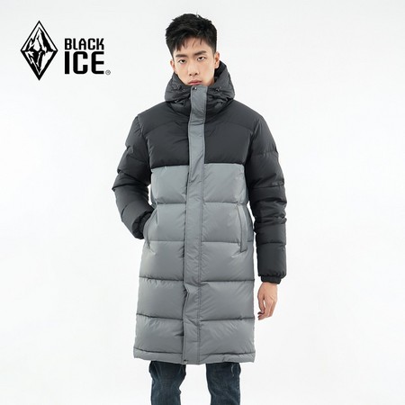 BLACK ICE 黑冰 F8123 男士中长款鹅绒羽绒服