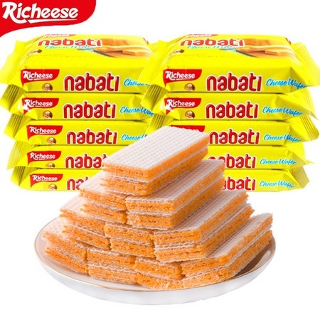 Richeese 丽芝士 奶酪威化饼干nabati 58g*4包